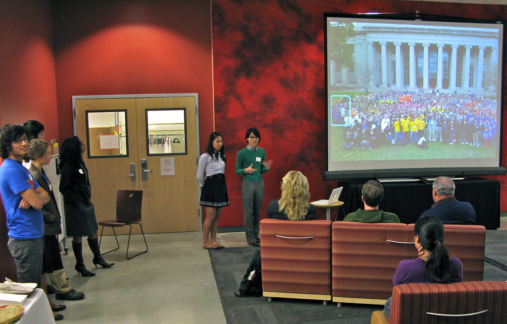 Presentation in a meeting room